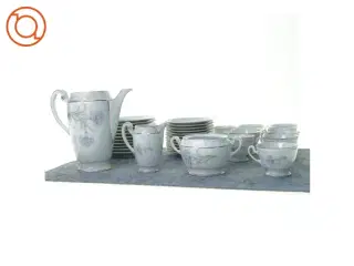 Porcelæns kaffe stel fra Pavl Muller Selb (str. Stor kande 18 x 10 cm lille kande 10 x 6 cm skal 8 x 11 cm kop 6 x 8 cm underkop 13 cm tallerken