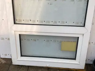 Plastikvindue men delt vindue
