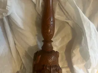 Teaktræ bordlampe