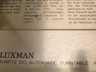 HIGH END LUXMAN PD375 INCL OM30 PICK-UP