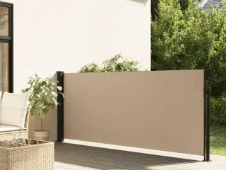 Sammenrullelig sidemarkise 140x500 cm beige