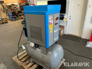 Skruekompressorer Power System Pascal 5,5 kW med absorptionstørrer