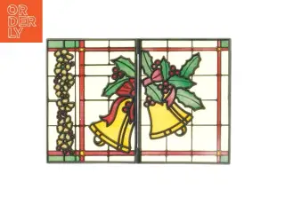 Juledekoration i glas (str. 26x18 cm)