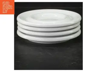 Sæt af 4 hvide tallerkener fra IKEA (str. 4 styk. ø. 14 cm)