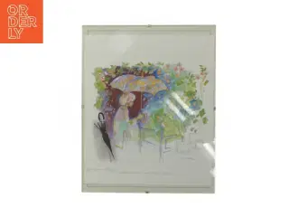 Glasramme med kunstprint (str. 30x24 cm)