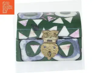 Dekorativ smykkeskrin (str. 6x4,5x3,5 cm)