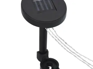 Soldrevet LED-lyskæde med solpanel