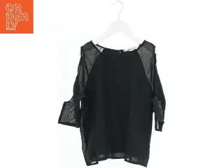 Sort mesh bluse fra H&M (str. 158)