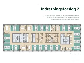 Kontorlejemål på 1.107 m²