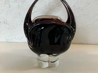 Druefarvet glaskurv