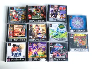 Blandede PS1 spil - se priserne i beskrivelsen
