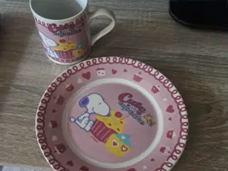 Krus og tallerken