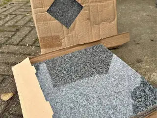 Polerede granitfliser, top kvalitet, 54 stk.