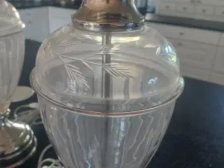glas bord lampe