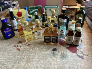 Forskellige mini flaske spiritus