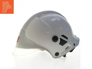 Hjelm med visir fra MSA (str. 33 cm)