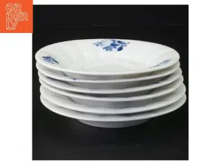Blå blomst porcelænstallerkner fra Royal Copenhagen (str. Diameter 14 cm)
