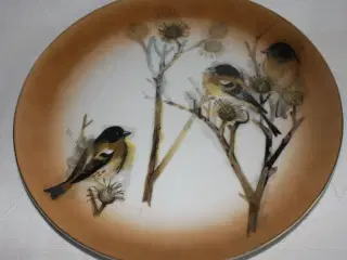 Platte / tallerken med fugle