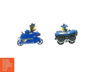 Paw Patrol figurer med bil fra Paw Patrol (str. 10 x 9 cm og 9 x 6 cm)