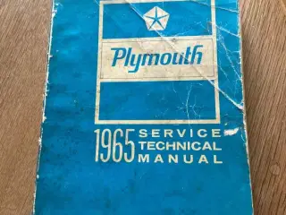 1965 Plymouth værkstedsbog