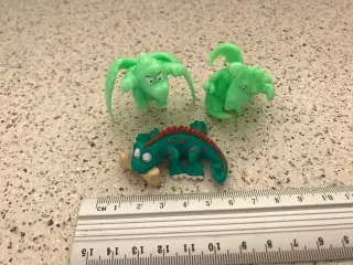 MINI DRAGE - 3 stk (2 selvlysende)