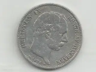 Sølvmønt 2 kr 1876