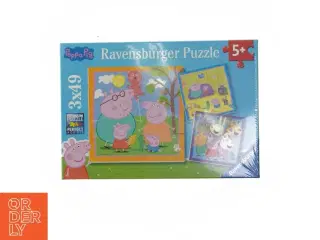 Ravensburger Peppa Pig puslespil fra Peppa Pig (str. 3 x 49 brikker)