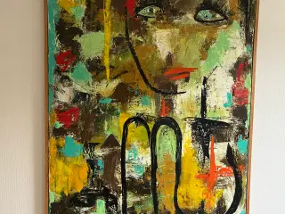 Maleri af Rosita Engly: "Budbringeren". 100*150cm