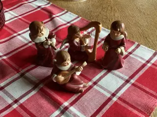 4 Tyske Goebbels Musik engle m/ instrumenter