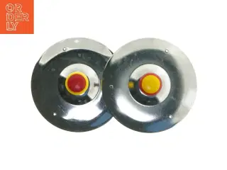 Diskos i metal med plastikhåndtag (str. Ø 12,5 cm)