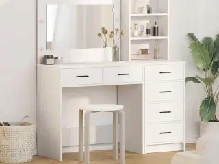 Klædeskab med skuffe Hvid 78.5 x 41 x 135 cm Konstrueret træ