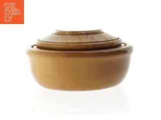 Træskål med låg fra Tasmanien(str. 15 x 7 cm)
