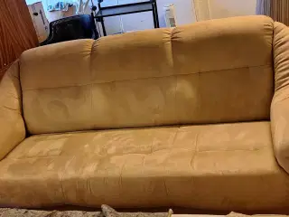 3 personers sofa i rengøringsvenlig lys stof