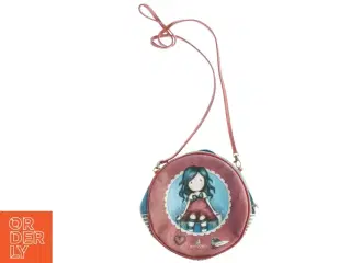 Rund skuldertaske med Gorjuss motiv fra Santoro (str. Diameter, 20 cm x 7 cm)