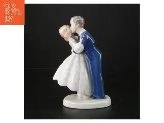 Porcelænsfigur af dansende par fra B&G (str. 19 cm)