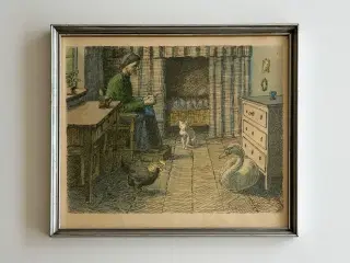 Johannes Larsen, siddende kvinde