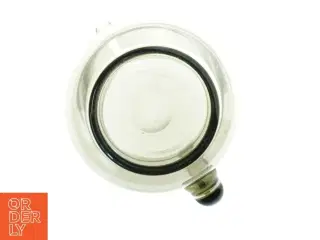Glas kande i grønlig nuancemed  (str. H. 20 cm. ø. 16 cm)
