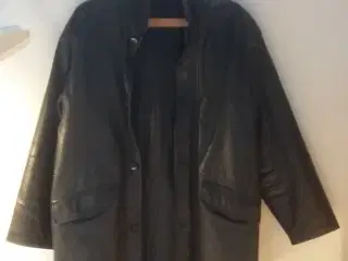 JACK ASHORE LÆDER JAKKE/FRAKKE