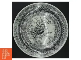 Porcelænsfad med dekoration Bjørn Wiinblad fra Nymolle (str. 27 cm)