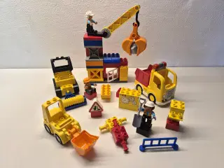 Duplo Byggeplads med Kran, Lastbil og Gravemaskine