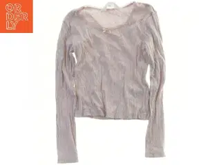 Langærmet trøje med lyserøde striber fra H&M (str. 134)