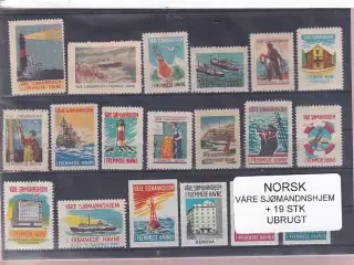 Norge - VÅre Sjømandshjem - 19 Stk. - Ubrugt