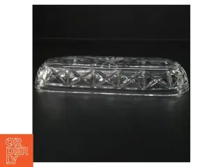 Glasskål   brugt på gamle toiletborde (str. 25 x 8 cm)