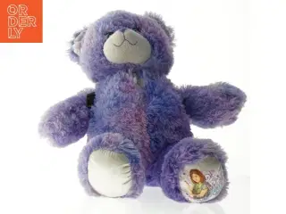 Flerfarvet teddybjørn med rygsæk (str. 45 x 26 cm)
