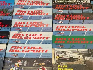 Stor samling Aktuel Bilsport magasiner 1986–1992 –