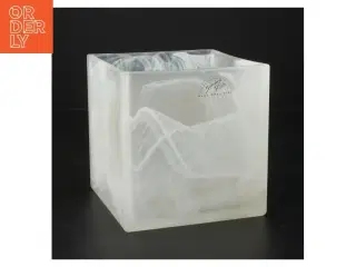 Kvadratisk glasvase, til lys eller plante fra Sandra Rich Sweden (str. 12 x 12 cm)