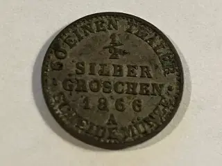 1/2 Silber Groschen 1866 Germany