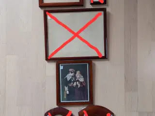 Foto-/billedrammer antikke i mahogni