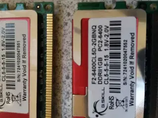 2x1GB DDR2 ram (G.Skill)