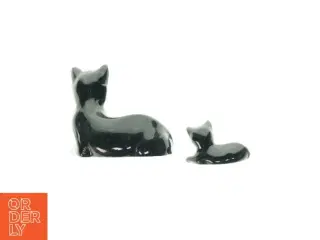 Dekorative kattefigurer 2 stk. (str. L:12 og 19cm)